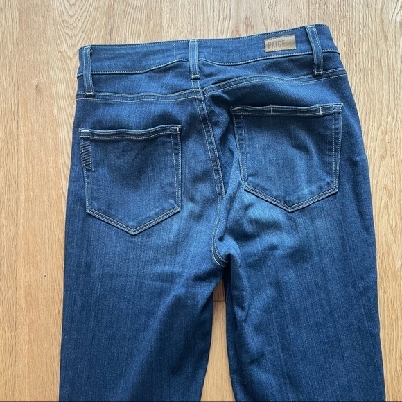 PAIGE  HOXTON ULTRA SKINNY HIGH RISE BLUE JEANS - 25 - Picture 12 of 16